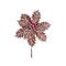 22" Frosted Gingerbread Poinsettia Stem | Festive Holiday Floral Pick | Christmas Decor - XS4206